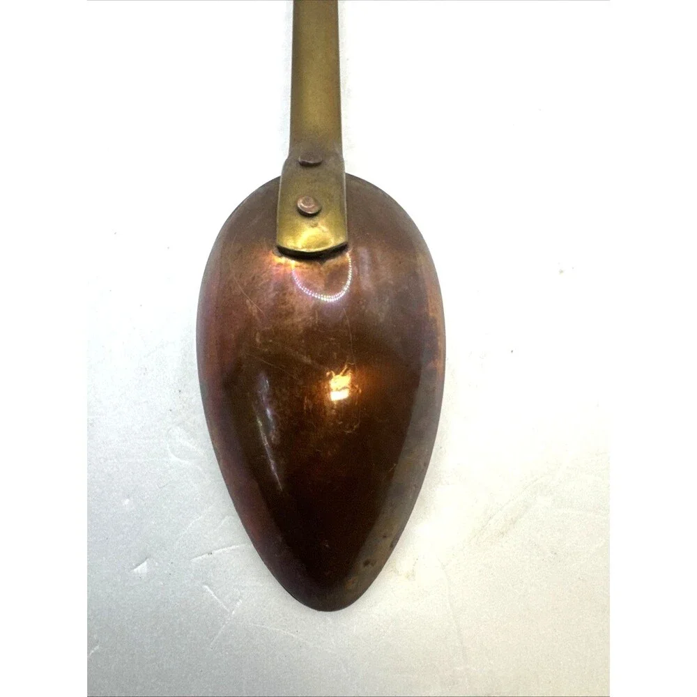 Vintage 5 Pc French Copper Kitchen Utensil Wall Hanging Set MCM Farmhouse Decor
